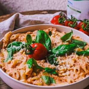 High protein pastasaus
