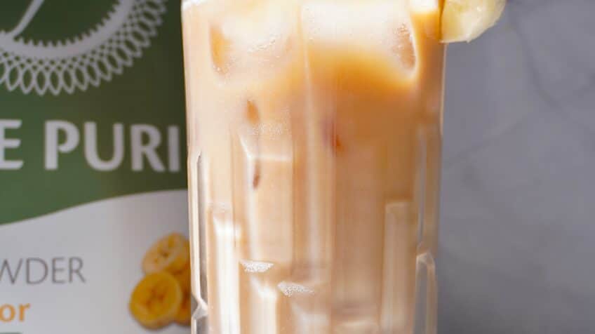 Eiwitrijke Banana Bread Latte