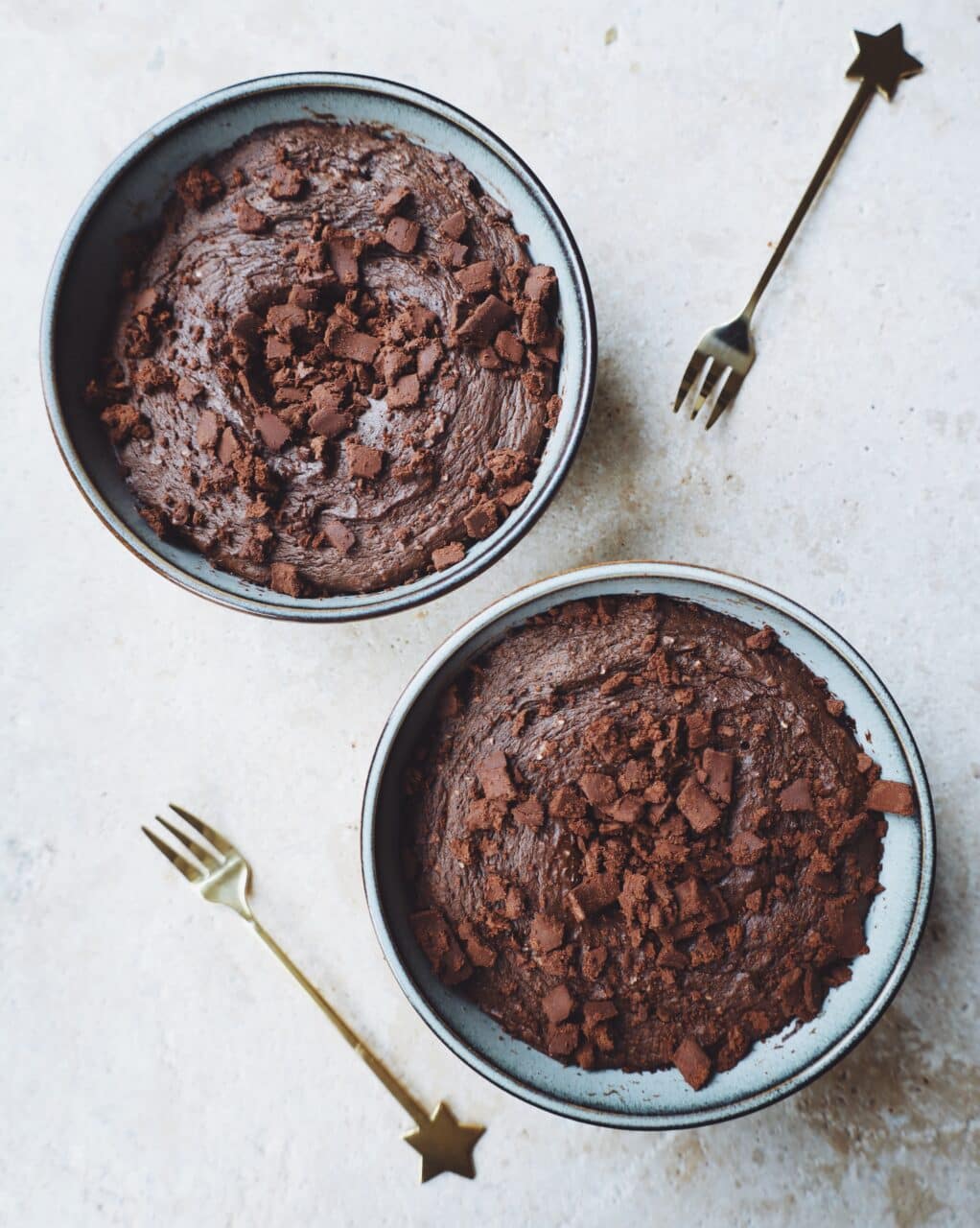 Driedubbele Chocolade Bowl Cakes