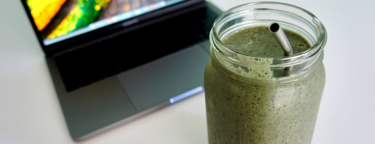 Eiwitrijke power smoothie met spinazie