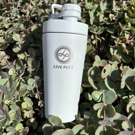 Live Puri RVS shaker 600ml dubbelwandig stainless steel