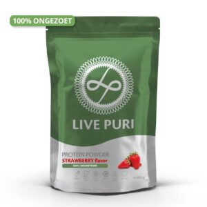 Live Puri aardbei ongezoet eiwitpoeder 250g