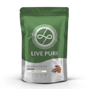 Live Puri cacao licht gezoet eiwitpoeder 250g