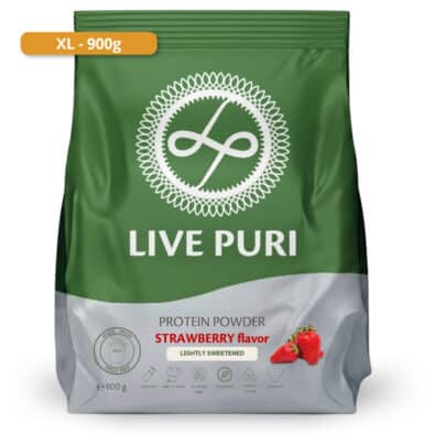 Live Puri eiwitpoeder Aardbei Licht Gezoet XL