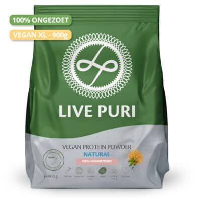 Live Puri eiwitpoeder Vegan Naturel Ongezoet XL donker NL
