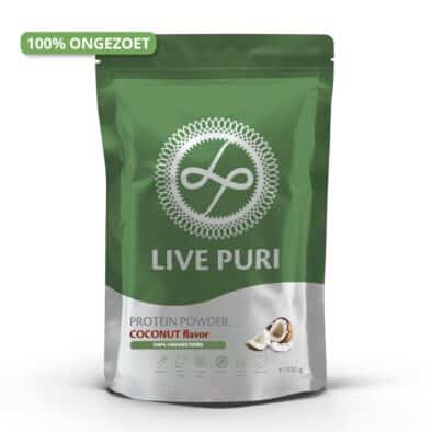 Live Puri kokos ongezoet eiwitpoeder 250g