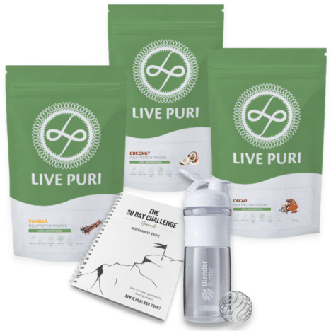 Live Puri proefpakket eiwitpoeder incl shaker en journal