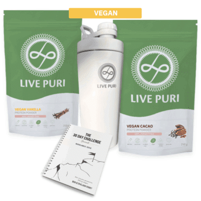 Live Puri vegan startpakket incl rvs shaker