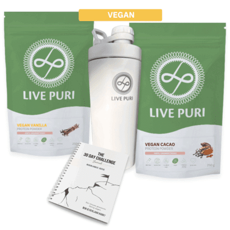 Live Puri vegan startpakket incl rvs shaker