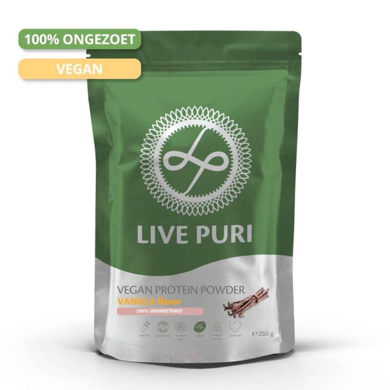 Live Puri vegan vanille ongezoet eiwitpoeder 250g