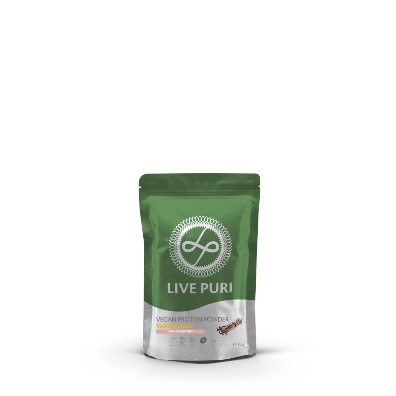 Live Puri vegan vanille ongezoet eiwitpoeder 25g