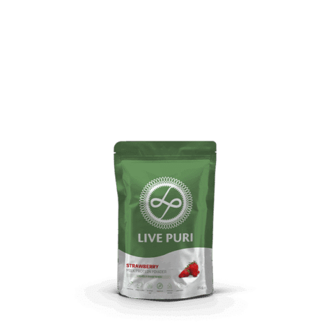 Aardbei eiwitpoeder licht gezoet (25 gram)