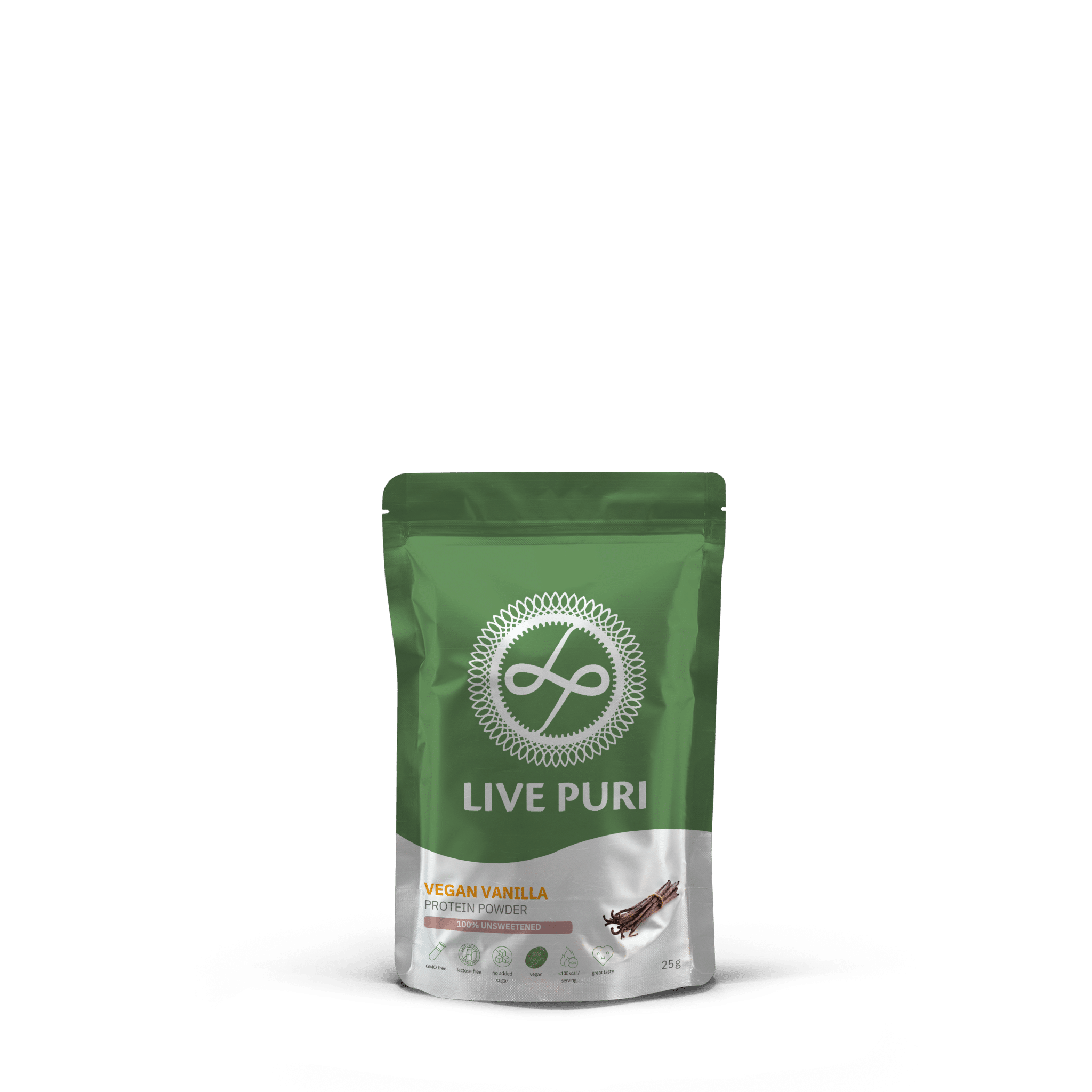 Live Puri vegan vanille eiwitpoeder proefzakje