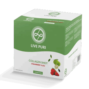 Collageen shots Live Puri aardbei yuzu maandvoorraad 30 stuks