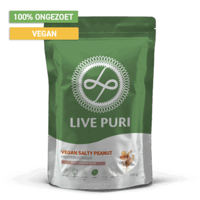 Live Puri vegan eiwitpoeder ongezoet pindakaas