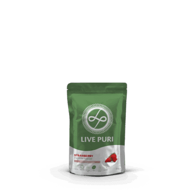 Vegan aardbei eiwitpoeder ongezoet (25 gram)