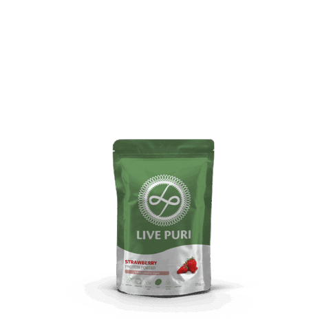 Vegan aardbei eiwitpoeder ongezoet (25 gram)