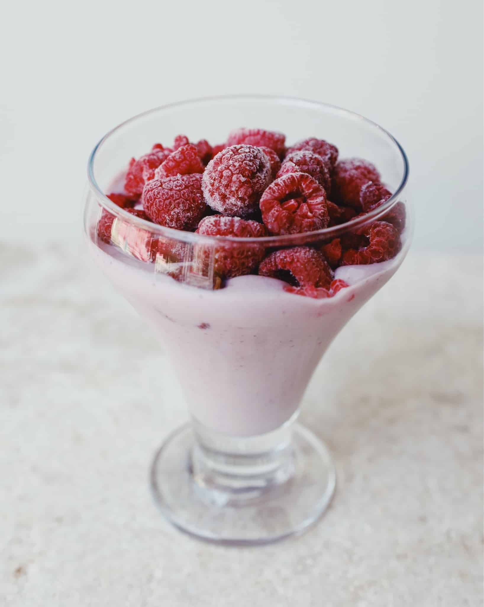 Luchtige frambozen shake