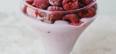 Luchtige frambozen shake