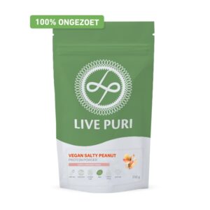 Vegan eiwitpoeder Live Puri salty peanut pindakaas